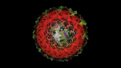 Mandalas generativas a partir de imagens da vanguarda russa