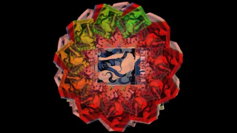 Mandalas generativas a partir de imagens da vanguarda russa